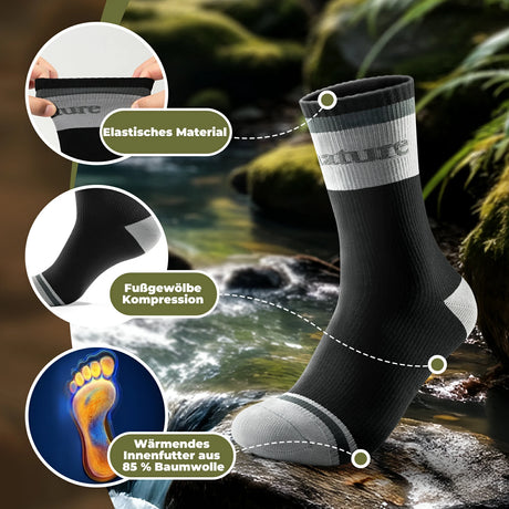 qunature wasserdichte unisex-socken
