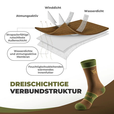 qunature wasserdichte unisex-socken