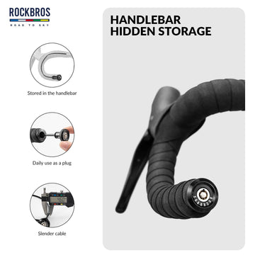 ROAD TO SKY Mini Kabelschloss mit Lenkerstecker Radschloss | ROCKBROS   ROCKBROS-DE