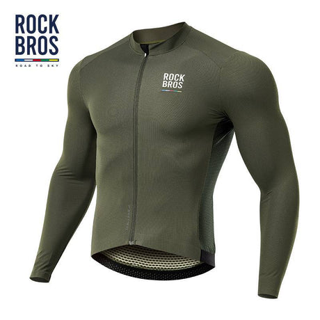 ROAD TO SKY Herren Langarm-Radtrikot Fahrrad Jersey für MTB & Rennrad - ROCKBROS-EU