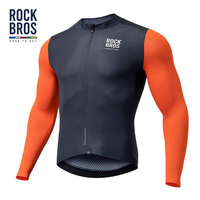 ROAD TO SKY Herren Langarm-Radtrikot Fahrrad Jersey für MTB & Rennrad - ROCKBROS-EU