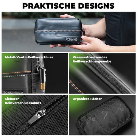 ROAD TO SKY nachhaltiger Beutel aus recycelten Reifen mit 0,7 L