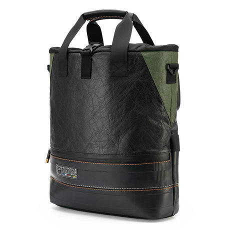 road-to-sky 12l roll-top gepäckträgertasche aus tyvek® und recycelten reifen