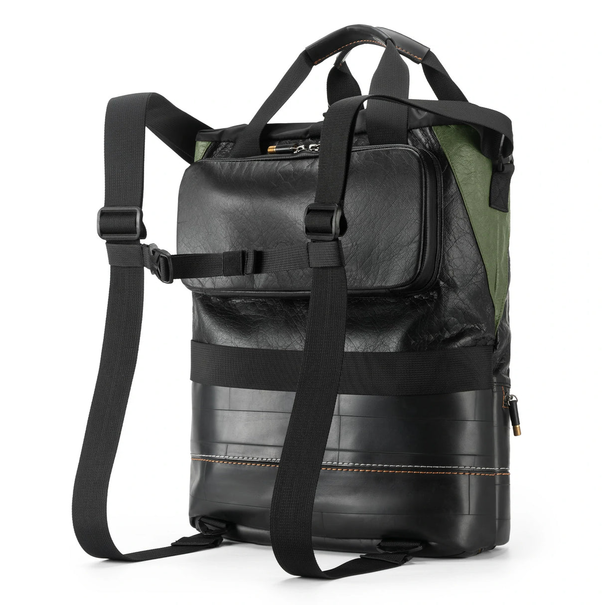 road-to-sky 12l roll-top gepäckträgertasche aus tyvek® und recycelten reifen