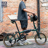 ROAD TO SKY nachhaltige Fahrrad-Oberrohrtasche aus recycelten Reifen mit 0,5 L