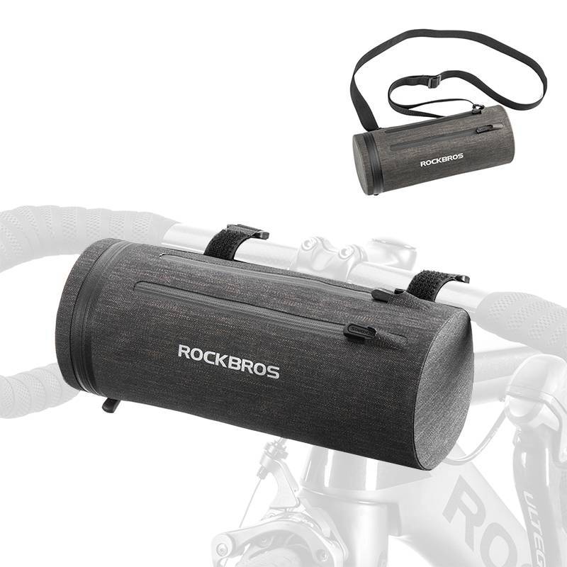 ROCKBROS 3 in 1 Wasserdichte Lenkertasche Zylindrisch Tragbar 2L - ROCKBROS-EU