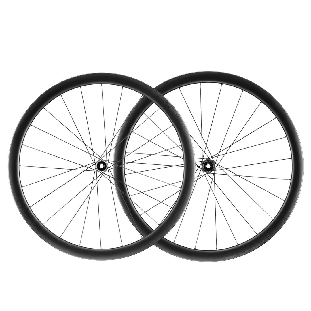 rennrad laufradsatz disc steckachse ROCKBROS 700C Carbon Laufradsatz 38mm Scheibenbremse Steckachse Laufra – ROCKBROS-DE
