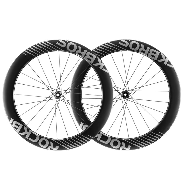 ROCKBROS 700C Carbon Laufradsatz 65mm Scheibenbremse Steckachse Laufrad Set für Rennrad - ROCKBROS-EU