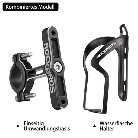 ROCKBROS Alu Universal Flaschenhalter Adapter für Fahrrad und Motorrad - ROCKBROS-EU