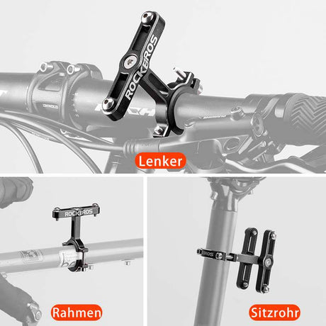 ROCKBROS Alu Universal Flaschenhalter Adapter für Fahrrad und Motorrad - ROCKBROS-EU