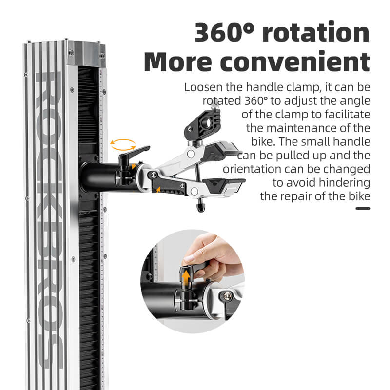 ROCKBROS single head electric bike repair stand for workshop and home maintenance
#option_Electric repair rack+Baseplate