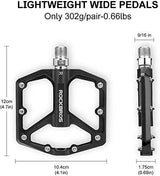 ROCKBROS Aluminium Platform Pedale 9/16 Zoll für MTB E-Bike Stadtrad - ROCKBROS-EU