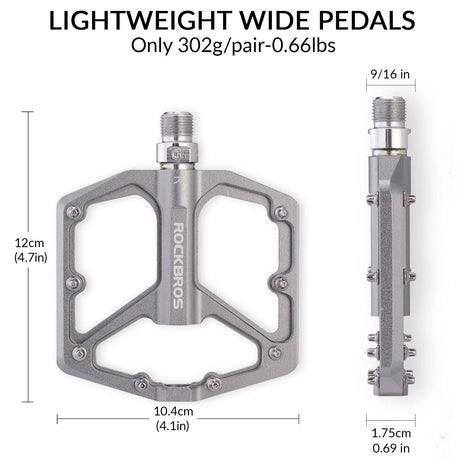 ROCKBROS Aluminium Platform Pedale 9/16 Zoll für MTB E-Bike Stadtrad - ROCKBROS-EU