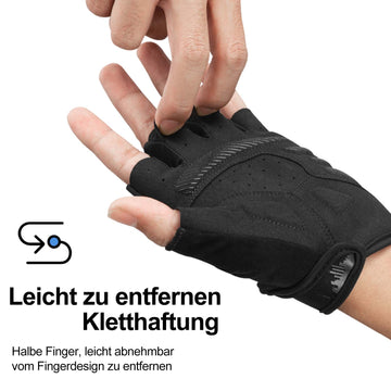 ROCKBROS anti-slip riding gloves with reflective half fingers S-XXL –  ROCKBROS-DE