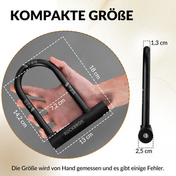 karstadt fahrradschloss ROCKBROS Bügelschloss Fahrradschloss Hohe Sicherheit Schlösser Wasserd – ROCKBROS-DE