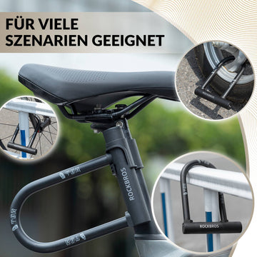 fahrradschloss welches ROCKBROS Bügelschloss Fahrradschloss Hohe Sicherheit Schlösser Wasserd –  ROCKBROS-DE
