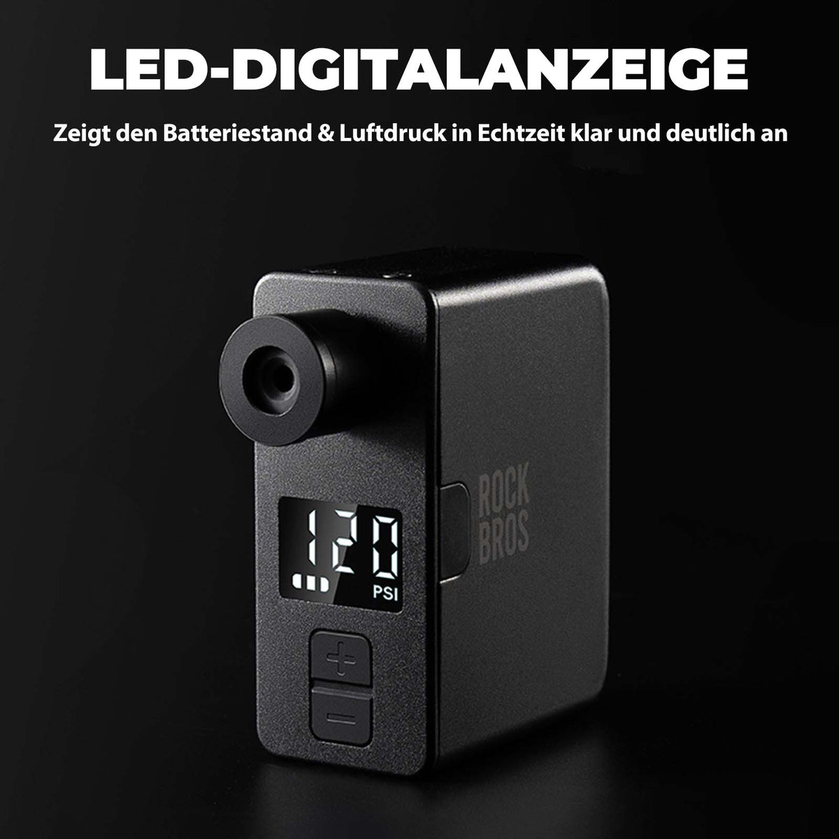 ROCKBROS Elektrische Fahrradpumpe MINI-Pumpe AS1 Pro ultrakompakte – ROCKBROS-DE