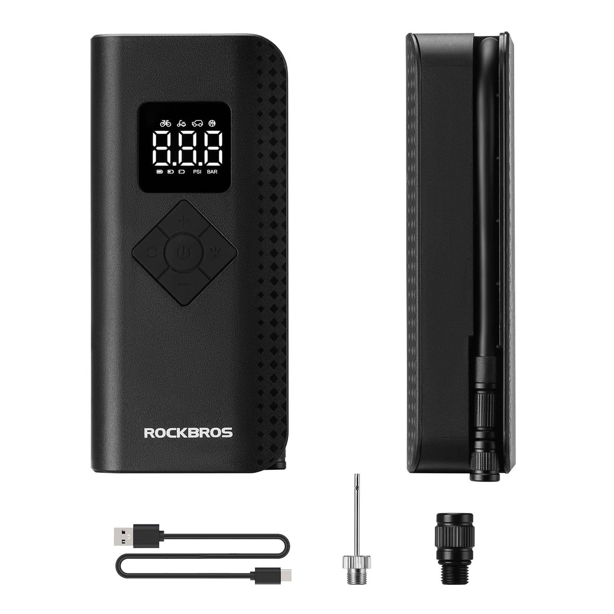 ROCKBROS Fietspomp Draagbare pomp Elektrische luchtpomp 5000mAh 150PSI ROCKBROS Fietspomp Draagbare pomp Elektrische luchtpomp 5000mAh 150PSI