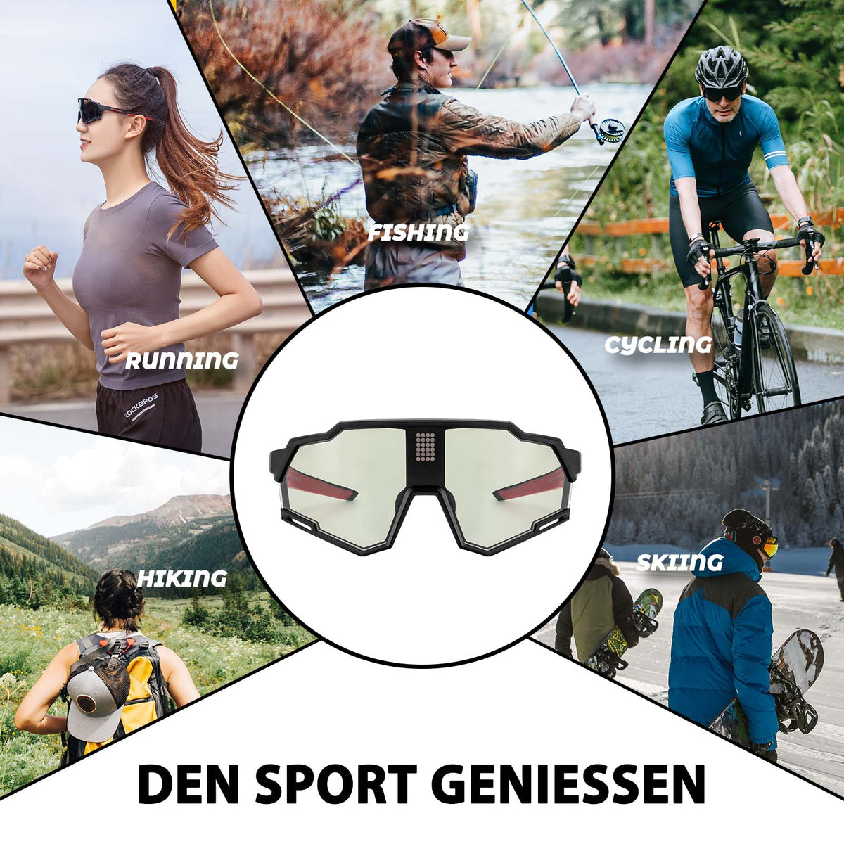 fahrradbrille mit automatischer tönung Smarte Radbrille: Elektronische Tönung – ROCKBROS-DE