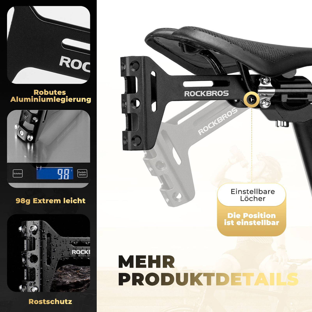 fahrrad pedal halterung ROCKBROS Fahrrad Flaschenhalter Adapter Aluminum Einstellbar Halterung – ROCKBROS-DE