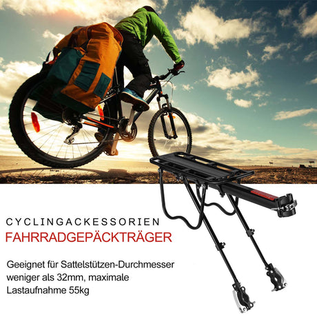 ROCKBROS Fahrrad Gepäckträger Schnellspanner mit Reflektor 24-29 Zoll Aluminiumlegierung - ROCKBROS-EU