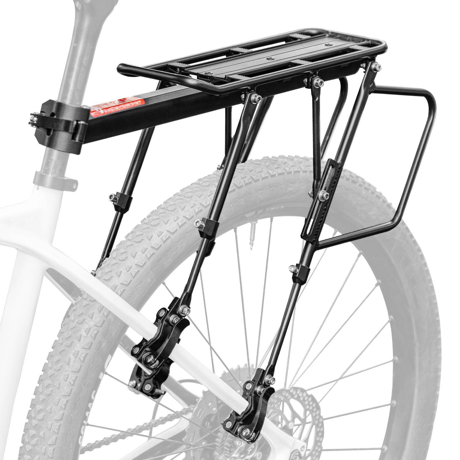 mtb reifen reflektor ROCKBROS Fahrrad Gepäckträger Verstellbar mit Schnellspanner Reflektor – ROCKBROS-DE