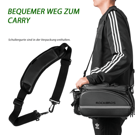 ROCKBROS Fahrrad Gepäckträgertasche 10-35L Wasserdicht Transporttasche - ROCKBROS-EU