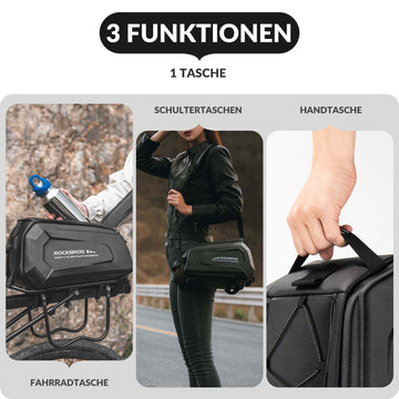 ROCKBROS Gepäckträgertasche Wasserdicht Fahrradtasche 9L mit Schultergurt –  ROCKBROS-DE