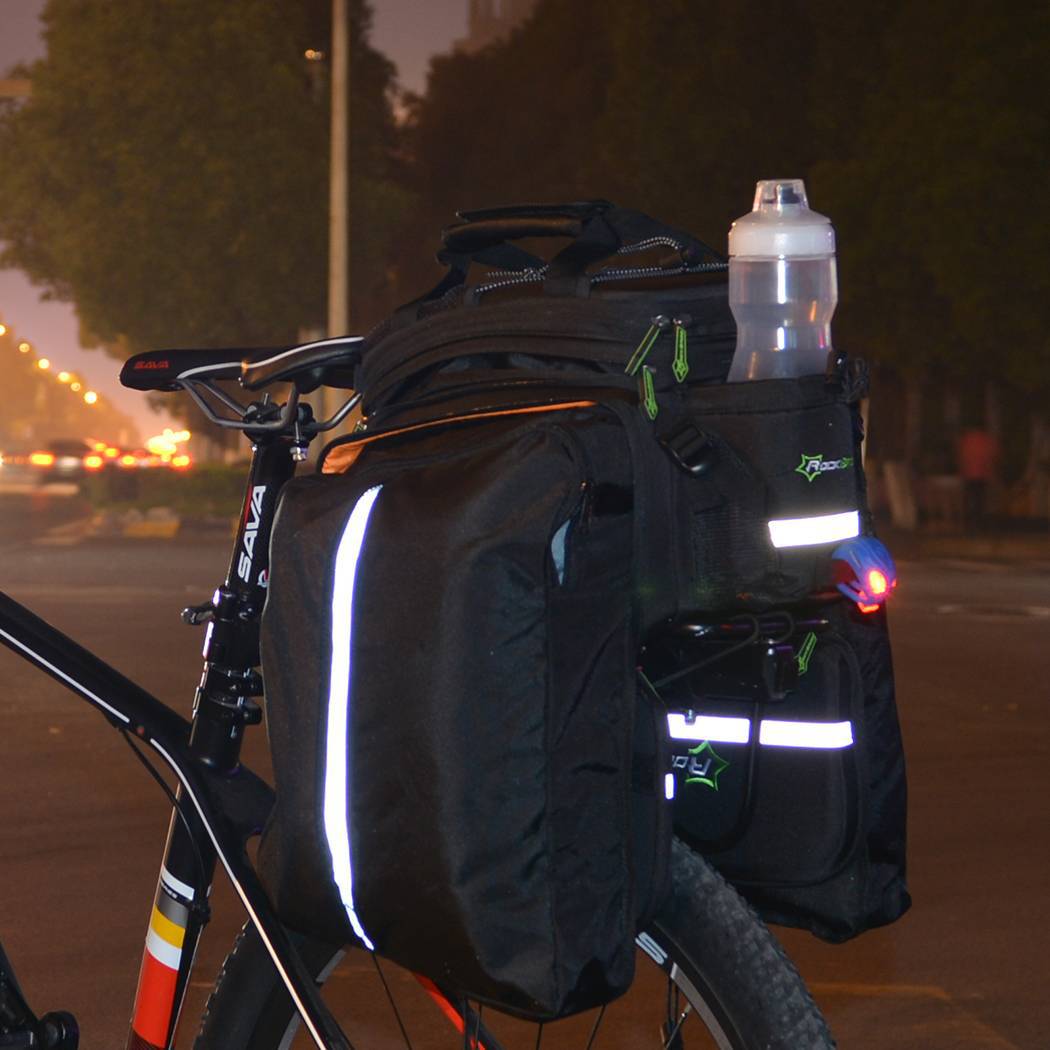 ROCKBROS Fahrrad Gepäckträgertasche wasserdichte mit Regenschutz 17-35L - ROCKBROS-EU