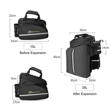 Gepäckträgertasche Fahrradtasche 17 Zoll Notebook ROCKBROS Fahrrad