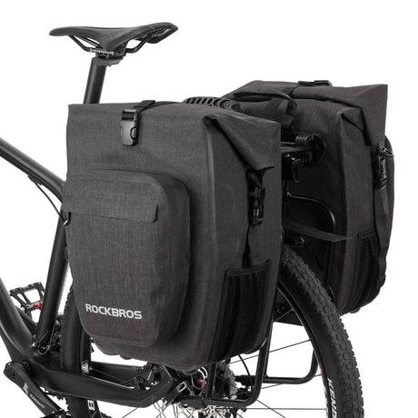 ROCKBROS Fahrrad hinter Gepäckträgertasche wasserdicht 20-27L für E-Bike/Rennrad/MTB - ROCKBROS-EU