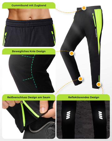 rennrad hose wasserdicht ROCKBROS Fahrrad Hose Wasserabweisend Radlerhose Leuchtendes Grün –  ROCKBROS-DE