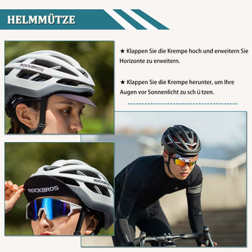 helmkappe rennrad ROCKBROS bicycle cap UV protection sports hat for women and men 54-61 – ROCKBROS-DE