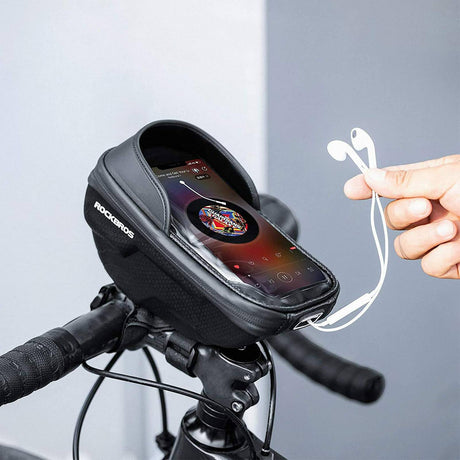 ROCKBROS Fahrrad Lenkertasche Handyhalterung mit TPU Touchscreen - ROCKBROS-EU