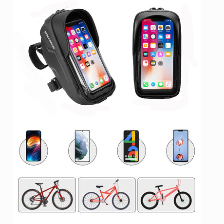 ROCKBROS Fahrrad Lenkertasche Handyhalterung mit TPU Touchscreen - ROCKBROS-EU