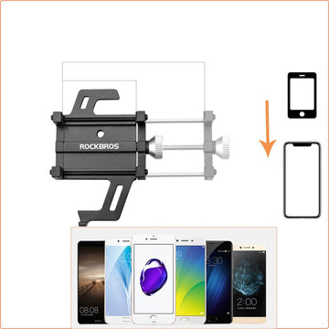 ROCKBROS Fahrrad Motorrad Handyhalterung mit 360 Rotation Clip ROCKBROS-DE ROCKBROS Fahrrad Motorrad Handyhalterung mit 360 Rotation Clip ROCKBROS-DE
