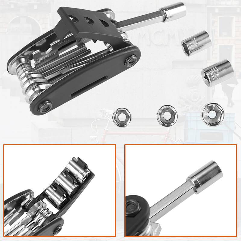 ROCKBROS Fahrrad Multifunktionswerkzeug 16 in 1 Reparatur Werkzeug