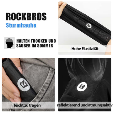 unterziehmütze fahrradhelm sommer ROCKBROS Fahrrad Mütze Sommer UV Schutz Laufmütze Herren 50-64CM – ROCKBROS-DE