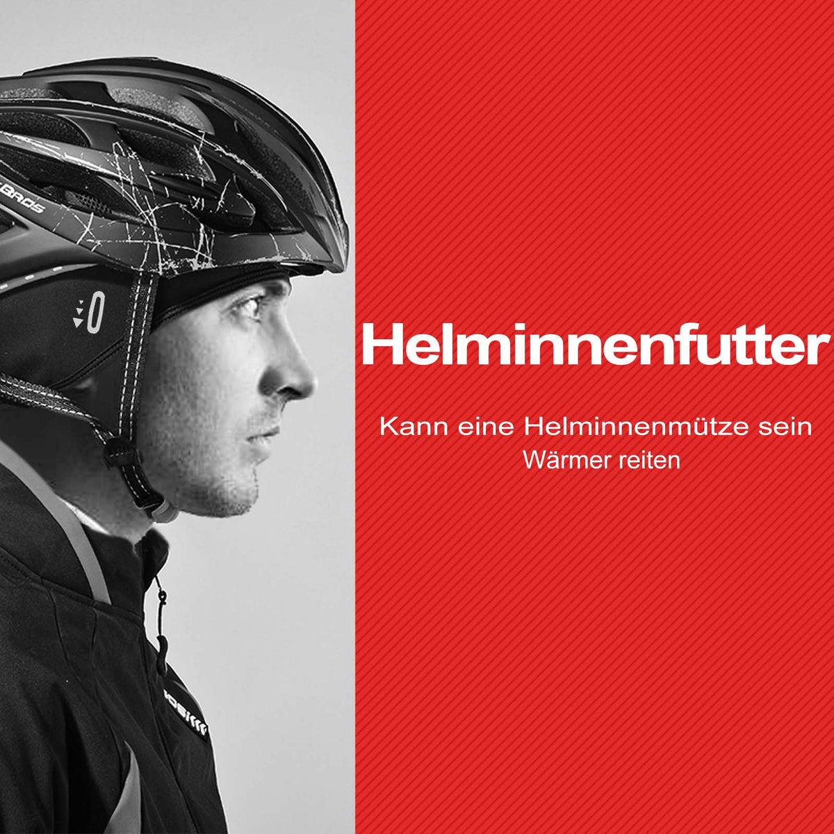 ROCKBROS Fahrrad Mütze Wintermütze mit Brille-Loch Winddicht Helmmütze – ROCKBROS-DE