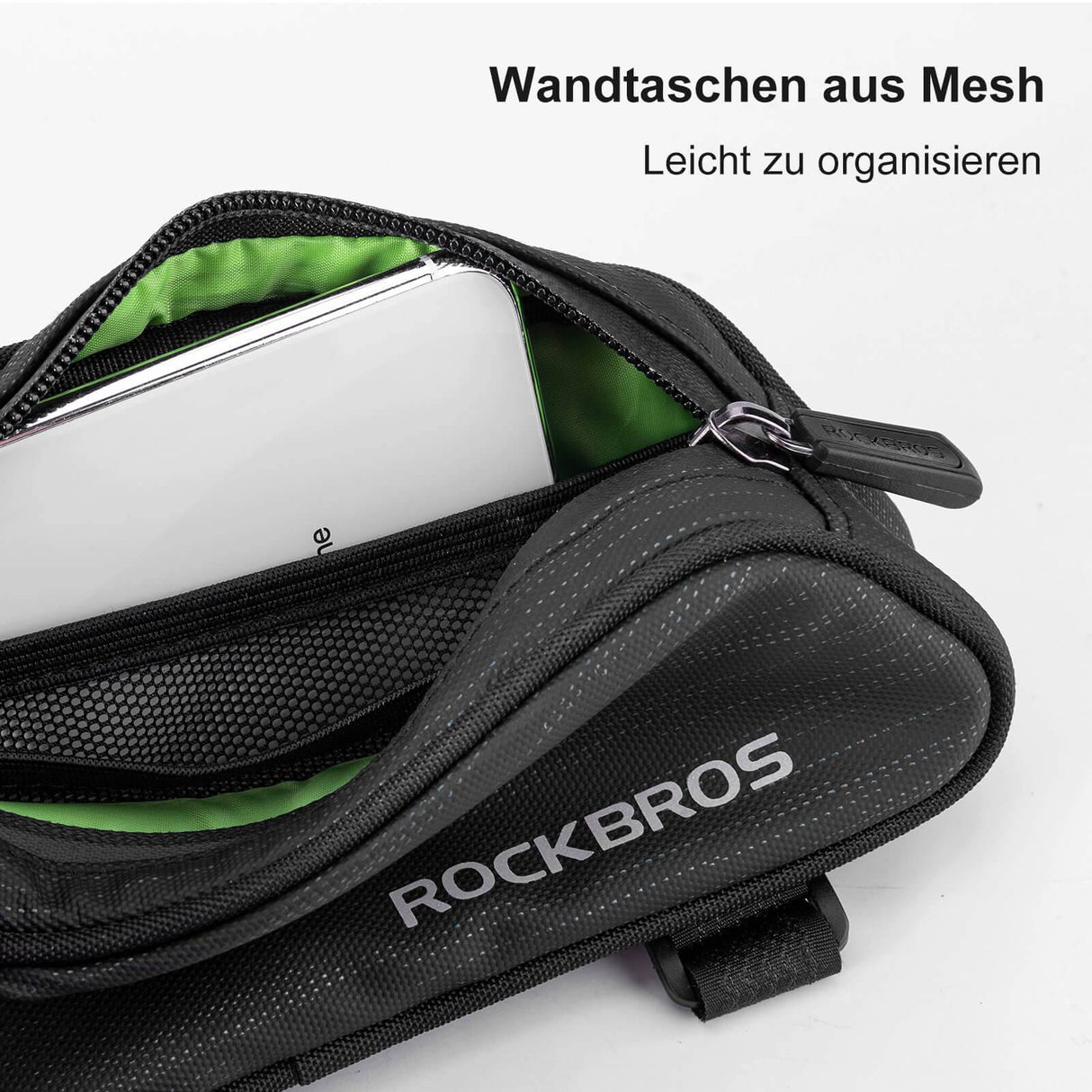 ROCKBROS Fahrrad Oberrohrtasche/Satteltasche 1,1L mit Innenfächern - ROCKBROS-EU