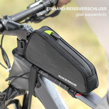 rockbros-fahrradtasche test ROCKBROS bicycle top tube bag/saddle bag 1.1L with inner compartments – ROCKBROS-DE