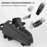 ROCKBROS Fahrrad Oberrohrtasche/Satteltasche 1,1L mit Innenfächern - ROCKBROS-EU