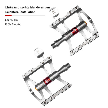 ROCKBROS Fahrrad Pedale 9/16 für MTB/BMX/Rennrad 4 Sealed Bearings - ROCKBROS-EU