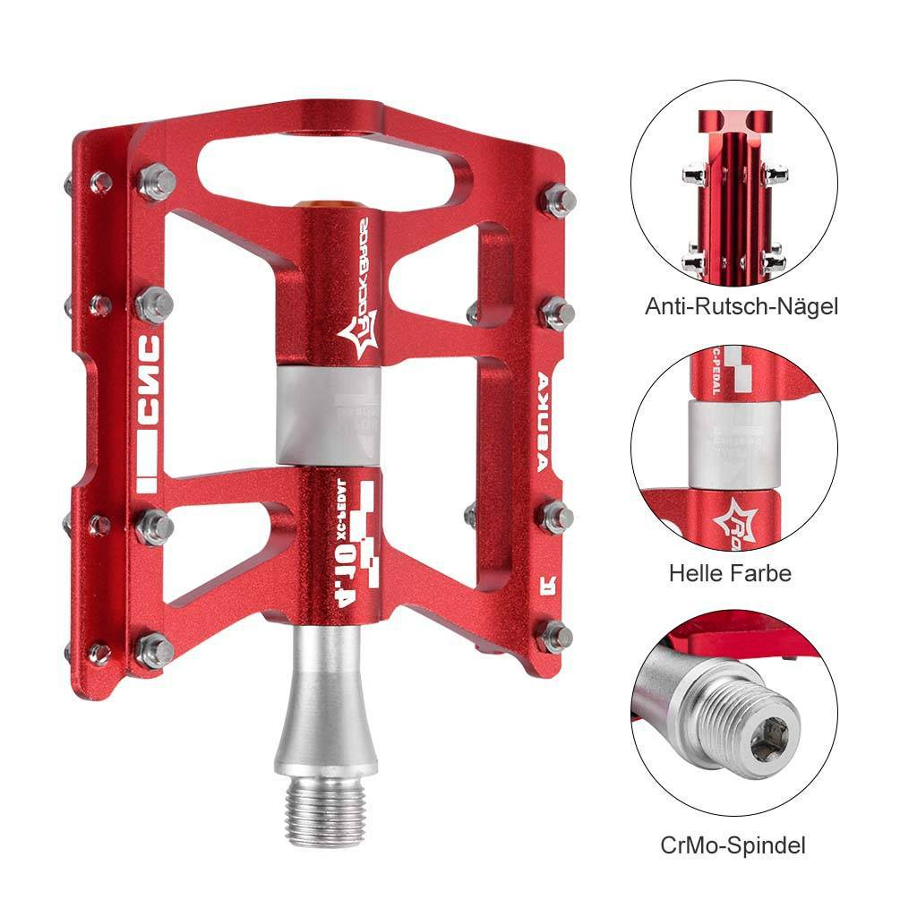 ROCKBROS Fahrrad Pedale 9/16 für MTB/BMX/Rennrad 4 Sealed Bearings - ROCKBROS-EU
