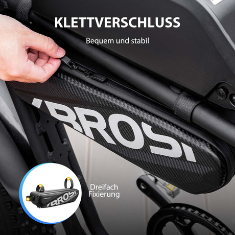 ROCKBROS Fahrrad Rahmentasche Wasserdicht Oberrohr Tasche 4.5L Schwarz - ROCKBROS-EU