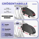 ROCKBROS Fahrrad Rahmentasche wasserdicht Staubfest Schwarz 1L/1,6 L - ROCKBROS-EU