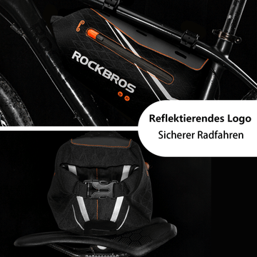 Schwarze 3,5L Wasserdichte Rahmentasche & Dreiecktasche – ROCKBROS-DE