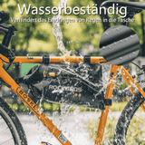 ROCKBROS Fahrrad Rahmentasche wasserdichte Dreiecktasche 3,5L Schwarz - ROCKBROS-EU