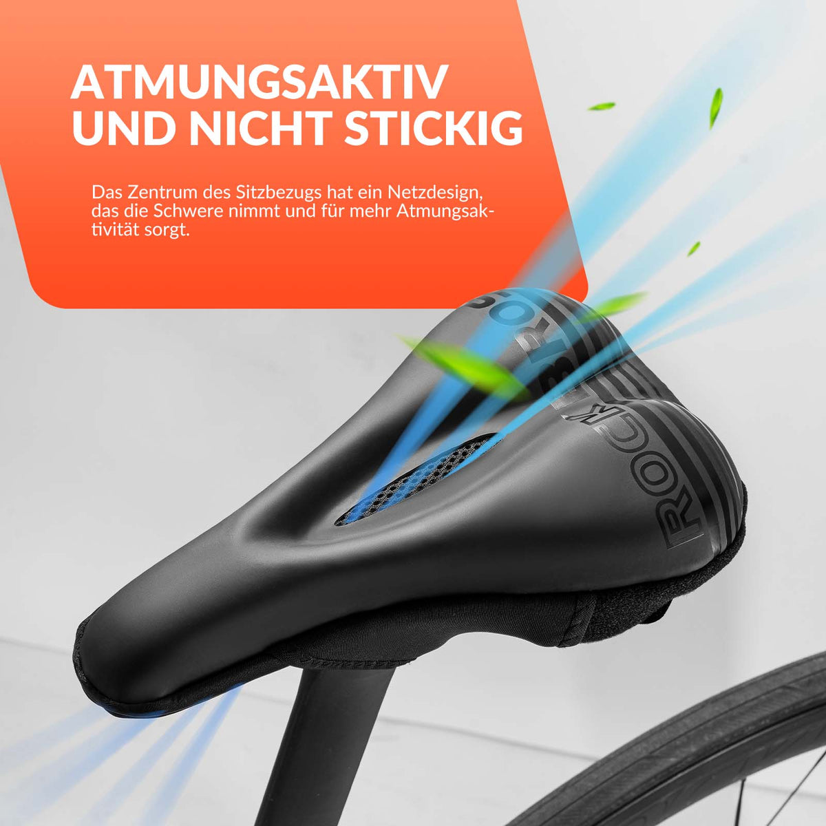 ROCKBROS Fahrrad Sattelbezug Gel Gepolsterter Weicher Fahrradsitz Bezu – ROCKBROS-DE