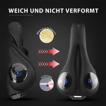ROCKBROS Fahrrad Sattelbezug Gel Sattel Überzug Schwarz – ROCKBROS-DE